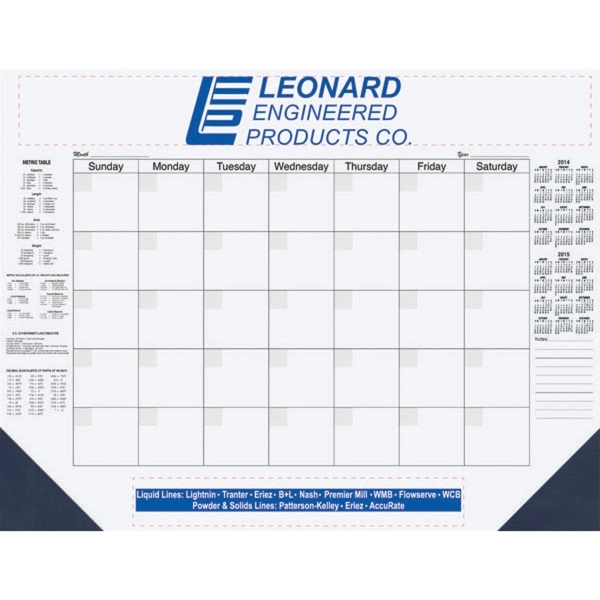 25 sheet non dated desk pad printed one or two standard... from ASI 50873 Drum-Line / Drum-line Inc