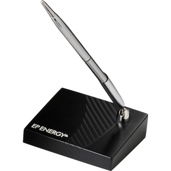 Carbon fiber pen holder, 3.5" x 2.75" x .875".... from ASI 89860 StoneyCreek / StoneyCreek®