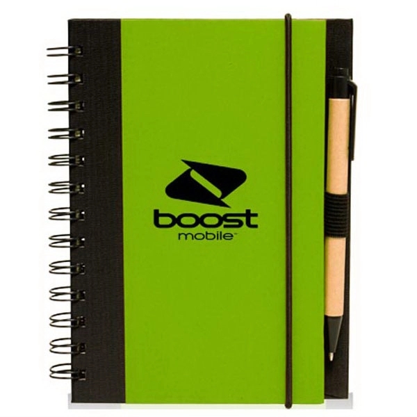 5 x 7 in Eco Friendly Spiral Notebook with Pen.... from ASI 39552 BEL Promo