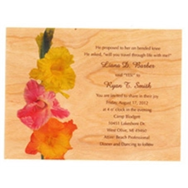 Wooden, 4 1/4" x 5 1/2" veneer post card made from... from ASI 92531 Unique Custom Products / UCP