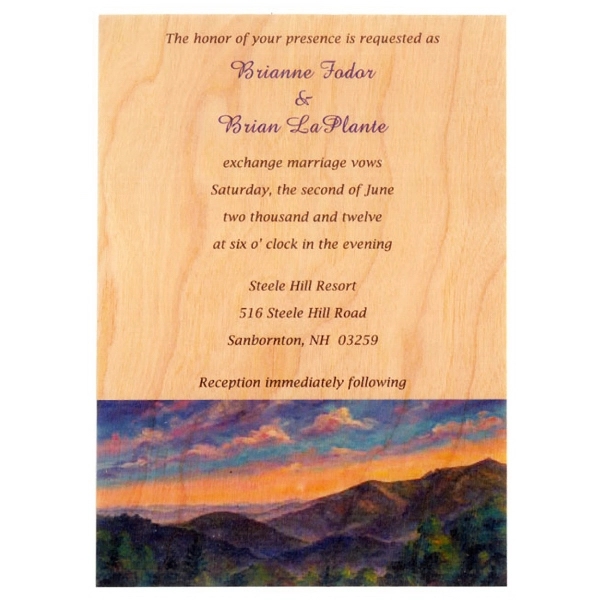 Wooden, 4 1/4" x 5 1/2" veneer post card made from... from ASI 92531 Unique Custom Products / UCP