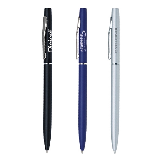Twist action mechanism ballpoint pen with solid barrel.... from ASI 31517 Admart Products / Admart Line
