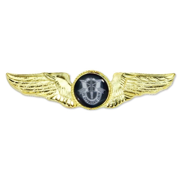 Pilot's Wings Lapel Pin (2 posts) with 9/16" diameter emblem.... from ASI 68760 Marken Industries / Marken