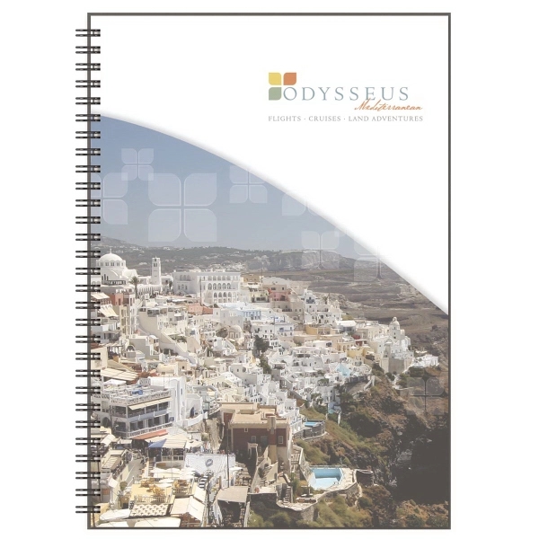 7" x 10" notebook with semi-transparent natural poly front cover and... from ASI 91340 Journalbooks/Timeplanner Calendars