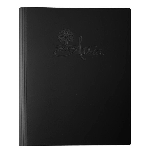 Refillable three-ring leather binders with foil or deboss imprint and 70... from ASI 91340 Journalbooks/Timeplanner Calendars