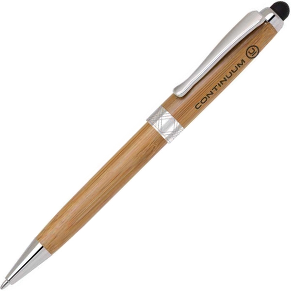 Eco-friendly ballpoint or gel pens made of bamboo with accents and... from ASI 68190 Lungsal / Lungsal