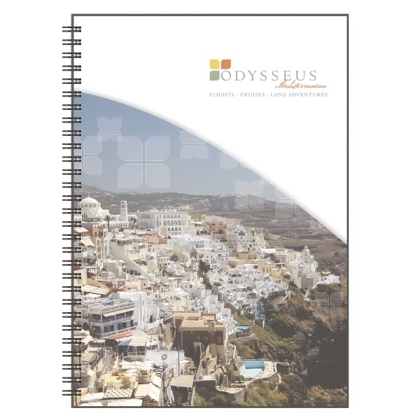 7" x 10" notebook with clear poly front cover, full-color insert,... from ASI 91340 Journalbooks/Timeplanner Calendars