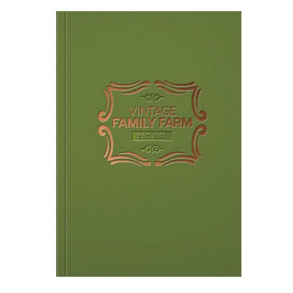 5" x 7" Shimmer Flex perfect-bound note pad w/ rich iridescent... from ASI 91340 Journalbooks/Timeplanner Calendars