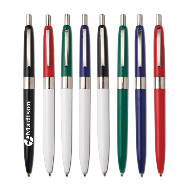 Retractable ballpoint pen with chrome trim. Budget saving refillable.... from ASI 58805 HPC Global / HPC Global