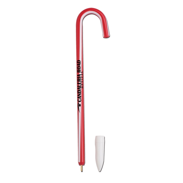 Candy Cane, USA Made - Candy cane ballpoint pen with non-scented... from ASI 58805 HPC Global / HPC Global