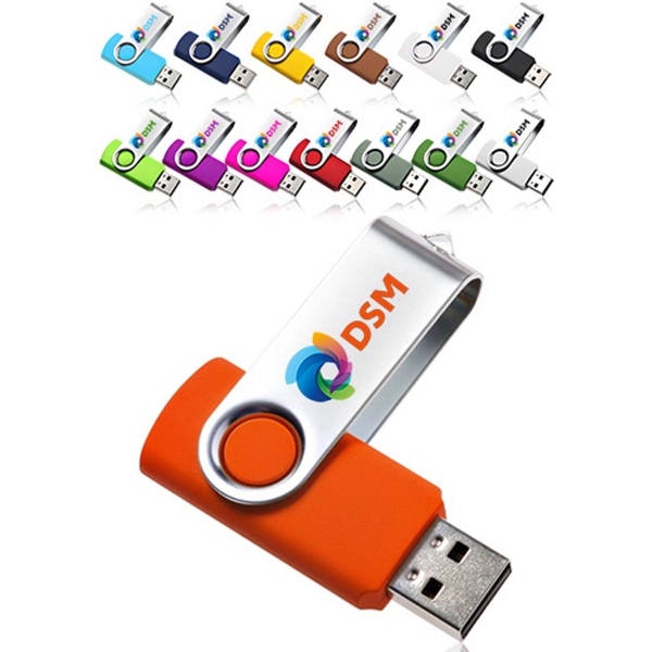 8GB Swivel USB Flash Drives... from ASI 39552 BEL Promo