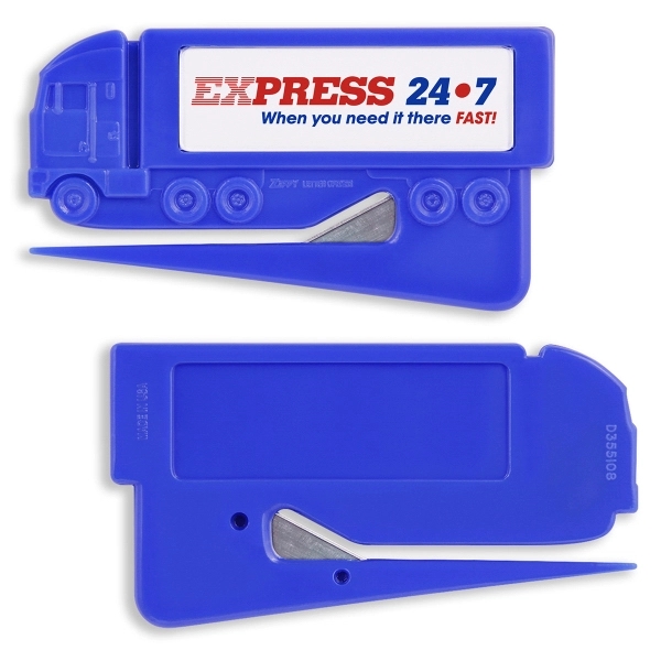 18 wheeler shaped letter opener with stainless steel blade.... from ASI 80150 ZZ DROPPED -Quick Point Inc / Quickpoint™