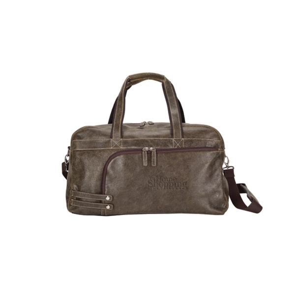 Duffel bag made of distressed leather... from ASI 57702 GoodHopeBags, Inc.