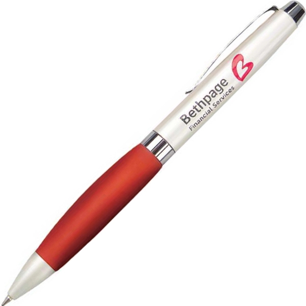 Twist-action ballpoint pen with a colored, comfortable triangular grip and a... from ASI 68190 Lungsal / Lungsal
