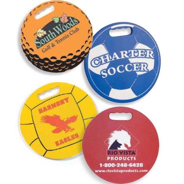 Round sport seat cushion made from closed cell foam. Made in... from ASI 72805 NEP Promotions / NEP Promotions™