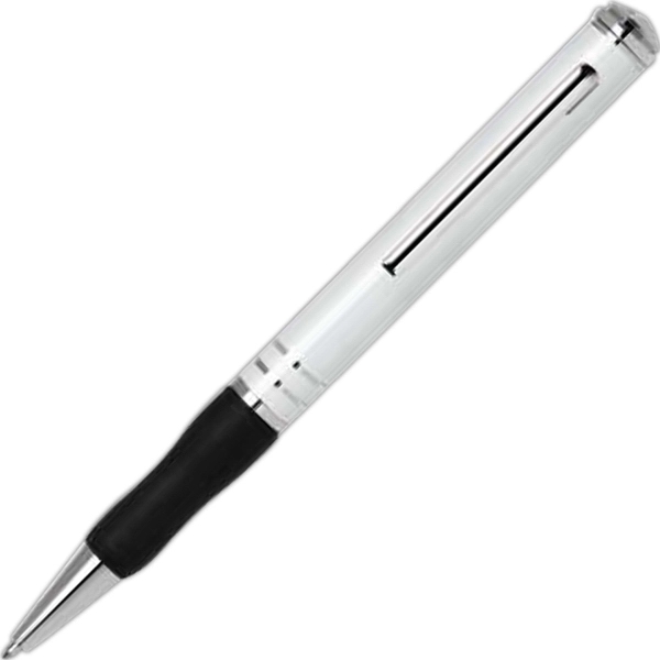 Aluminum twist-action ballpoint pen with a lacquer and metallic-colored barrel, black... from ASI 68190 Lungsal / Lungsal