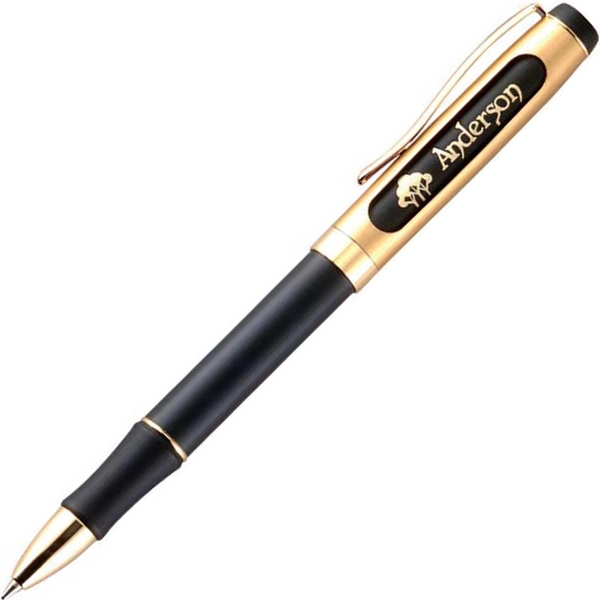 Brass twist-action ballpoint pen with a metallic color barrel and convenient... from ASI 68190 Lungsal / Lungsal