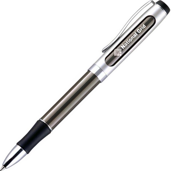 Brass twist-action ballpoint pen with a metallic color barrel and convenient... from ASI 68190 Lungsal / Lungsal