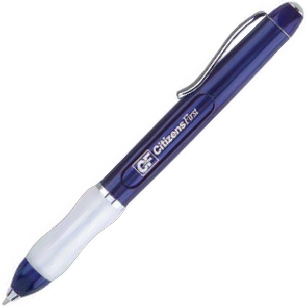 Brass twist-action ballpoint pen with a metallic color finish, frosted comfortable... from ASI 68190 Lungsal / Lungsal