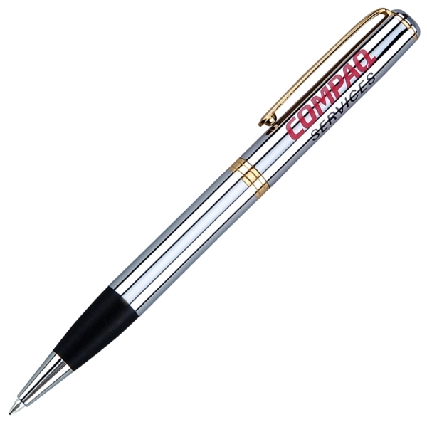 Shiny chrome brass barrel with black grip.... from ASI 79535 Primetime / Primetime