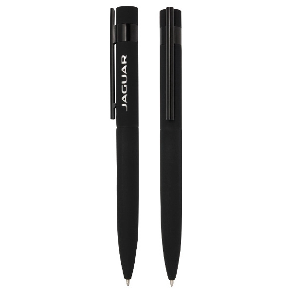 Metal twist pen with rubber finish.... from ASI 42920 Busrel Inc