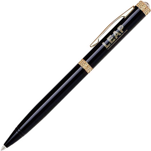 Solid brass twist-action ballpoint pen with a rich color coating and... from ASI 68190 Lungsal / Lungsal