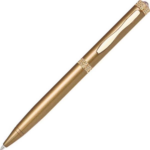 Solid brass twist-action ballpoint pen with a rich color coating and... from ASI 68190 Lungsal / Lungsal
