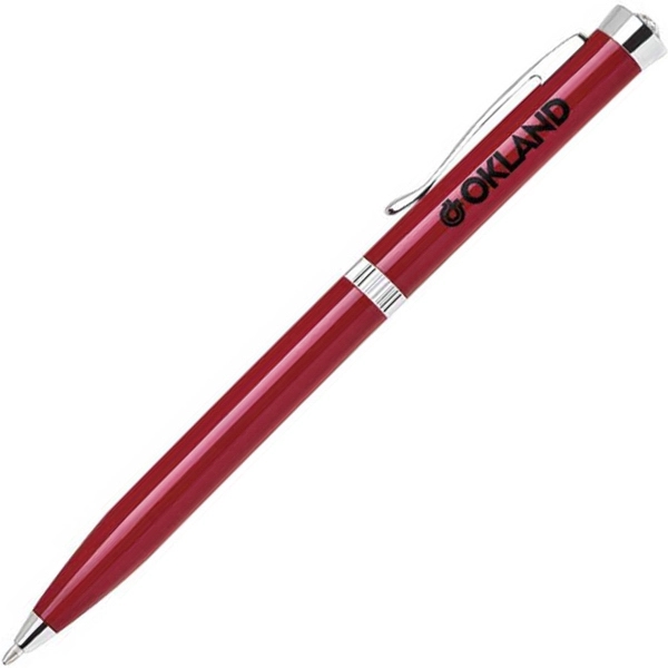 Aluminum twist-action ballpoint pen with a slim body, lustrous enamel coating,... from ASI 68190 Lungsal / Lungsal