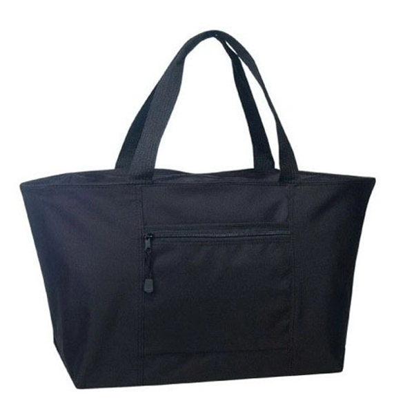 Polyester jumbo zipper tote bag.... from ASI 31517 Admart Products / Admart Line
