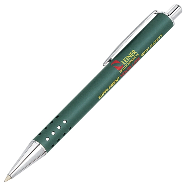 Click action mechanism ballpoint pen with matte lacquer finish, green.... from ASI 79535 Primetime