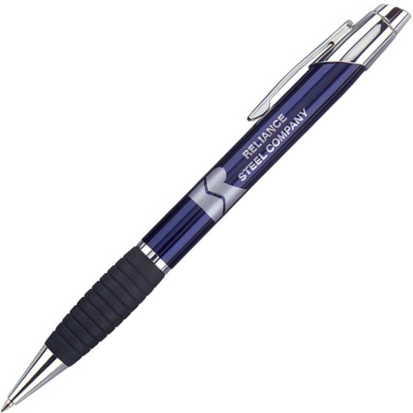Metal twist-action ballpoint pen with a lacquer-coated barrel, comfortable rubber grip,... from ASI 68190 Lungsal / Lungsal