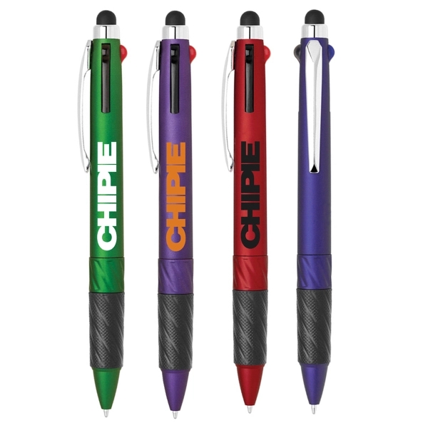 4 in 1 stylus pen with soft-touch stylus tip. Comes with... from ASI 40544 Binaco