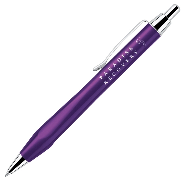 Stylish click action ballpoint. Solid brass barrel with triangular grip.... from ASI 79535 Primetime / Primetime