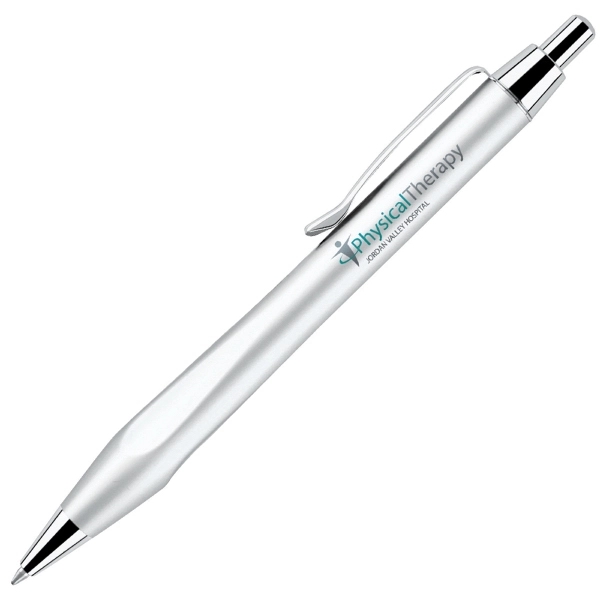 Stylish click action ballpoint. Solid brass barrel with triangular grip.... from ASI 79535 Primetime / Primetime