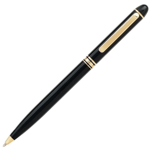 Twist action mechanism ballpoint pen. Solid brass barrel with gold trims.... from ASI 79535 Primetime / Primetime