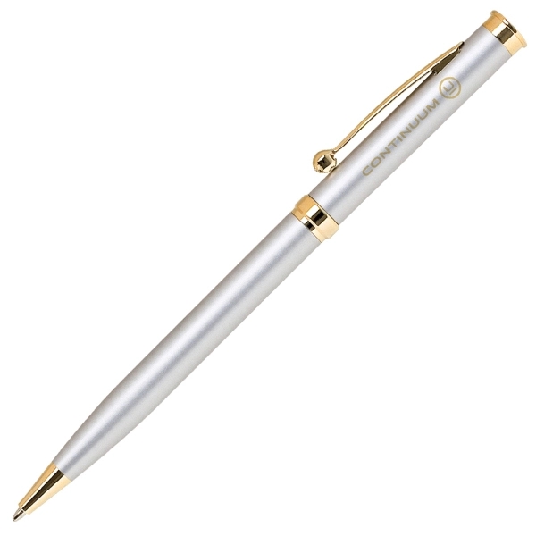 Twist action mechanism ballpoint pen. Slim, cool metallic colored barrel.... from ASI 79535 Primetime / Primetime