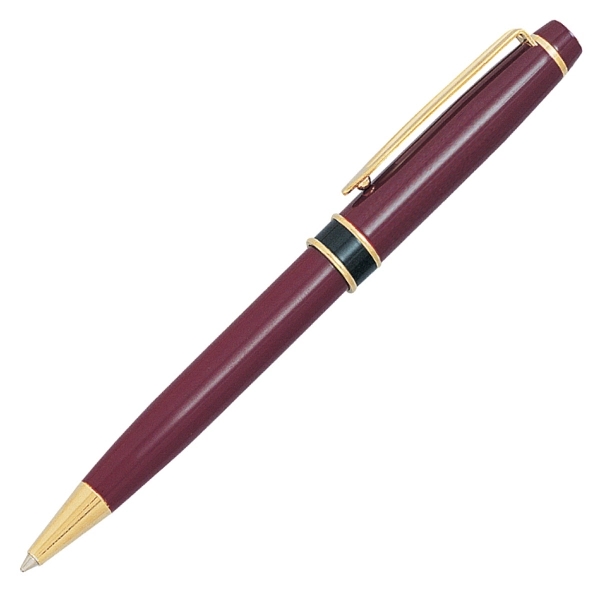 Classic designed twist action ballpoint pen with gold and black trims.... from ASI 79535 Primetime / Primetime