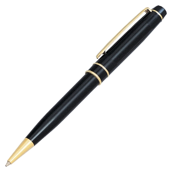 Classic designed twist action ballpoint pen with gold and black trims.... from ASI 79535 Primetime / Primetime