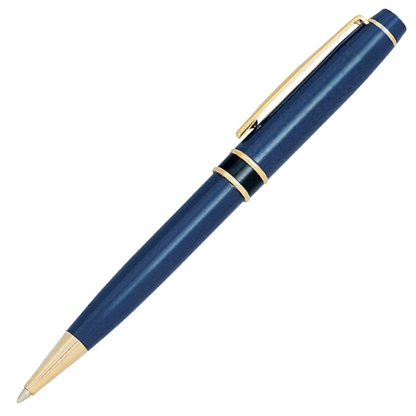 Classic designed twist action ballpoint pen with gold and black trims.... from ASI 79535 Primetime / Primetime