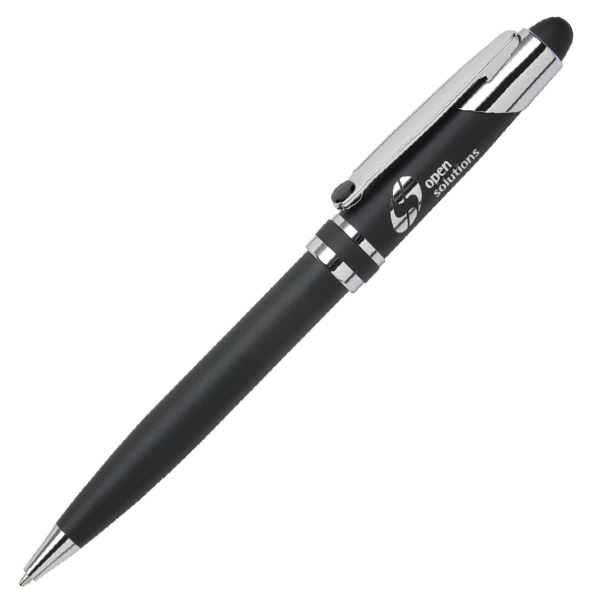 Twist action ballpoint pen with matte blue lacquer coated finish.... from ASI 79535 Primetime / Primetime