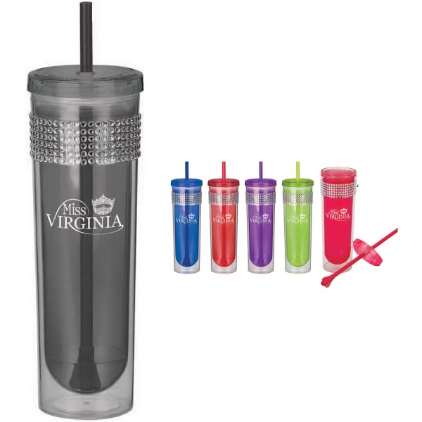 Smoke -  16 oz. Princess Bling travel mug.... from ASI 40261 Berney-Karp Inc / Creative Source