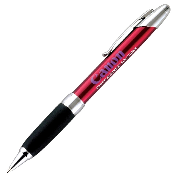 Twist action ballpoint pen with translucent blue barrel.... from ASI 79535 Primetime / Primetime