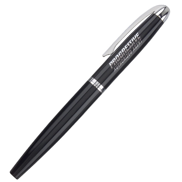 Cap off rollerball pen with spring pocket clip.... from ASI 79535 Primetime / Primetime