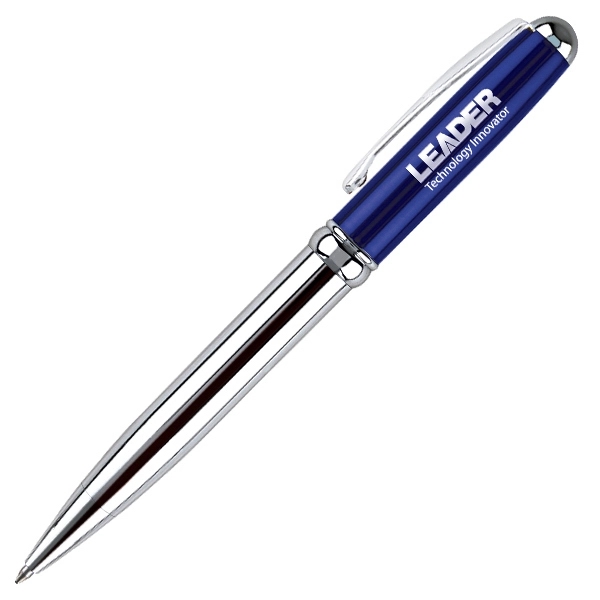 Twist action ballpoint pen with polished chrome accents.... from ASI 79535 Primetime / Primetime