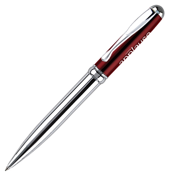 Twist action ballpoint pen with polished chrome accents.... from ASI 79535 Primetime / Primetime