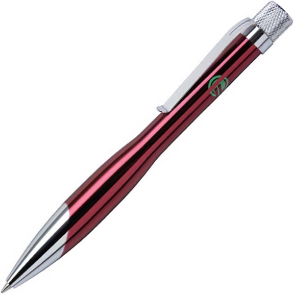 Solid brass twist-action ballpoint pen with a chrome-plated, lacquer-finished barrel and... from ASI 68190 Lungsal / Lungsal
