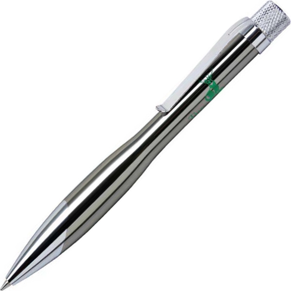 Solid brass twist-action ballpoint pen with a chrome-plated, lacquer-finished barrel and... from ASI 68190 Lungsal / Lungsal