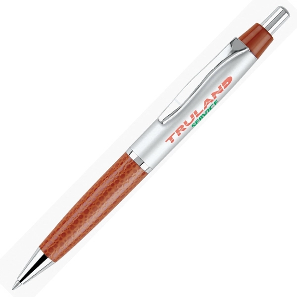 Click action ballpoint pen with leatherette barrel.... from ASI 79535 Primetime / Primetime