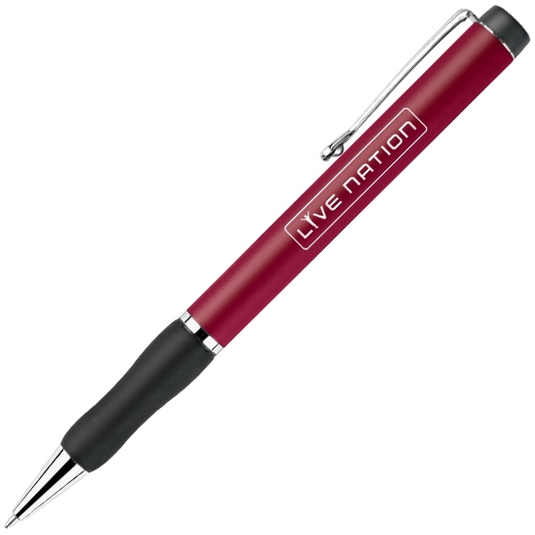 Aluminum ballpoint twist action pen with chrome trim.... from ASI 79535 Primetime / Primetime