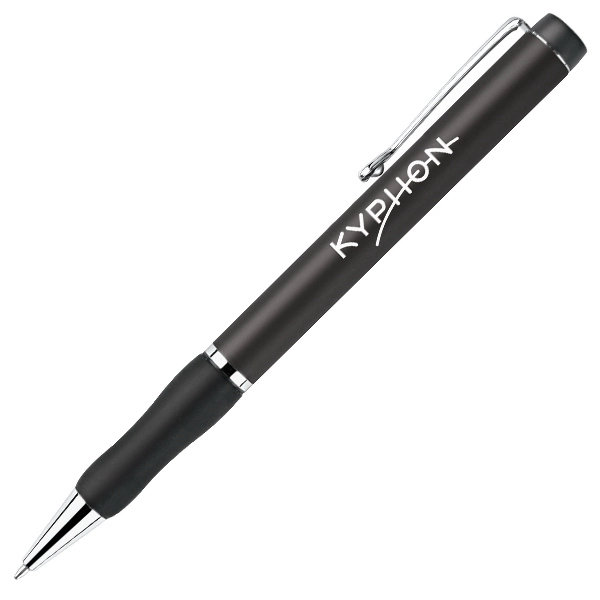 Aluminum ballpoint twist action pen with chrome trim.... from ASI 79535 Primetime / Primetime